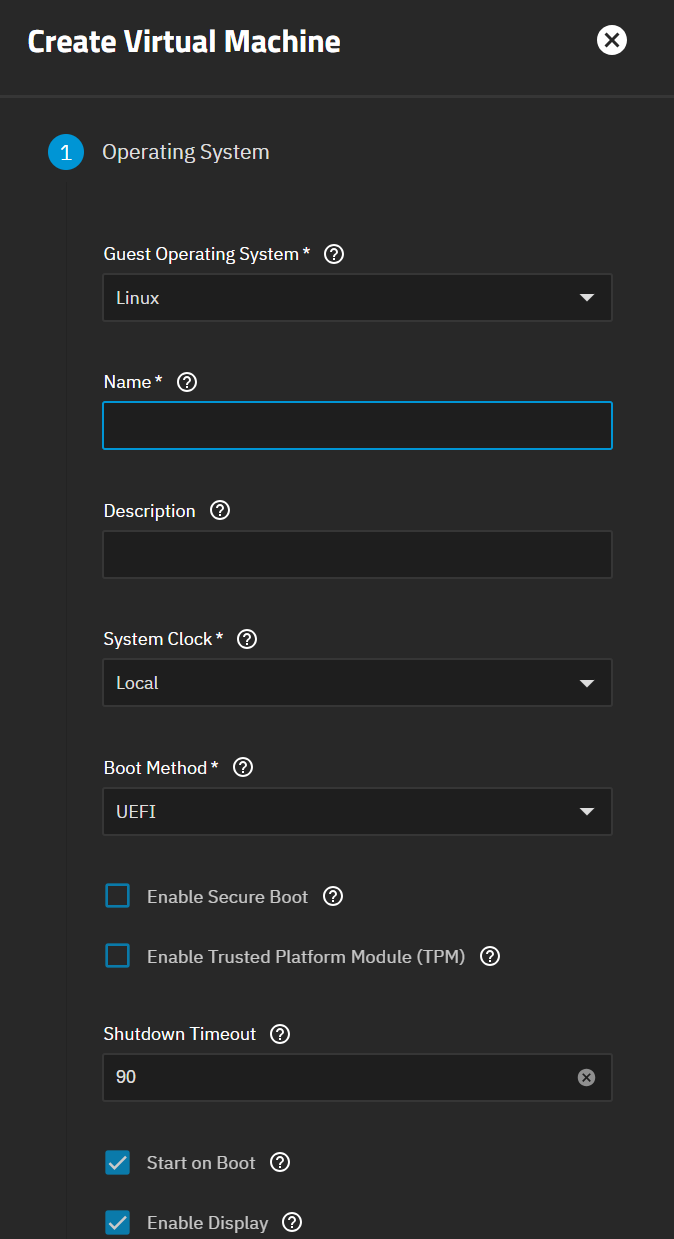 Create VM Create VM