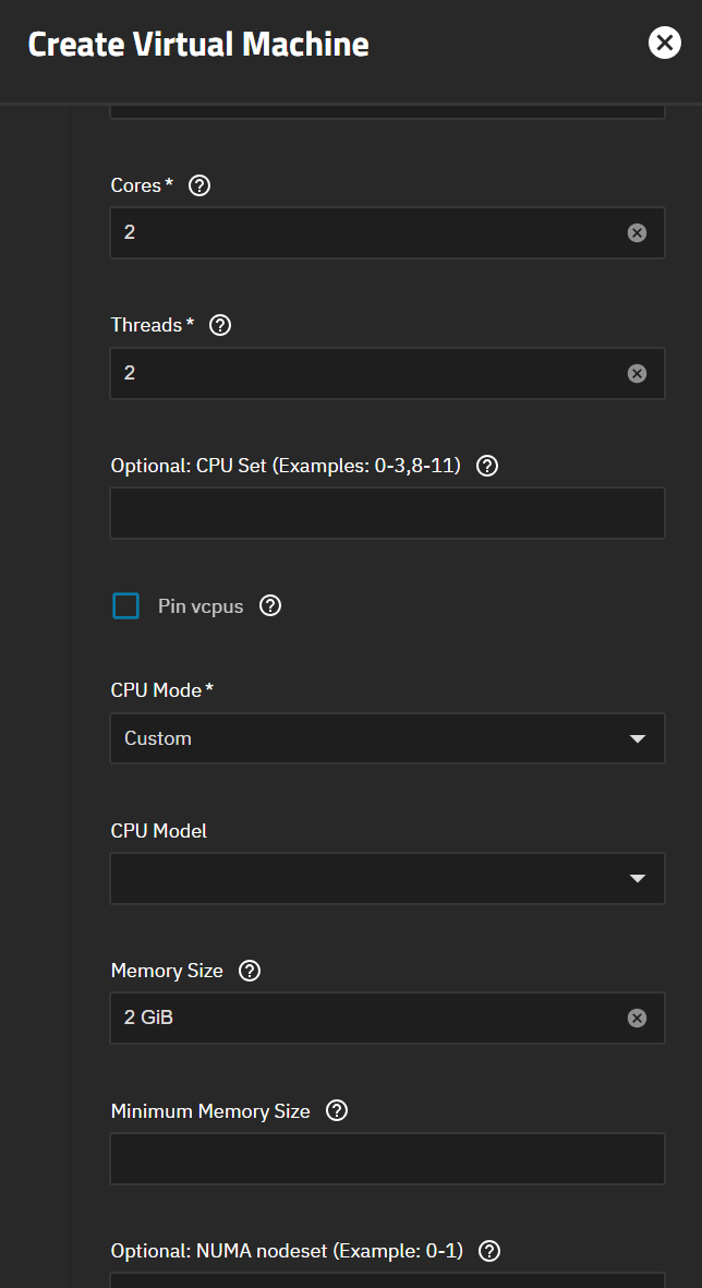 Create VM Create VM